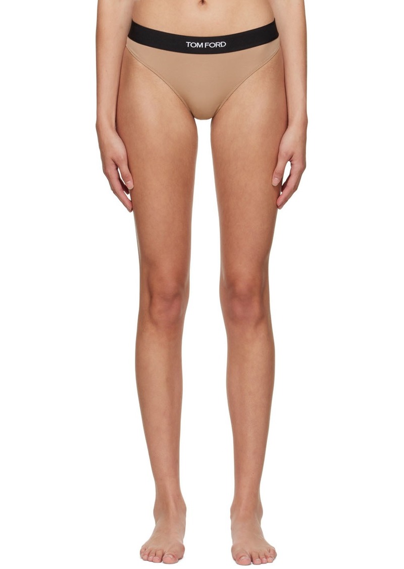 TOM FORD Beige Modal Thong