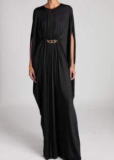 TOM FORD Belted Jersey Caftan Gown