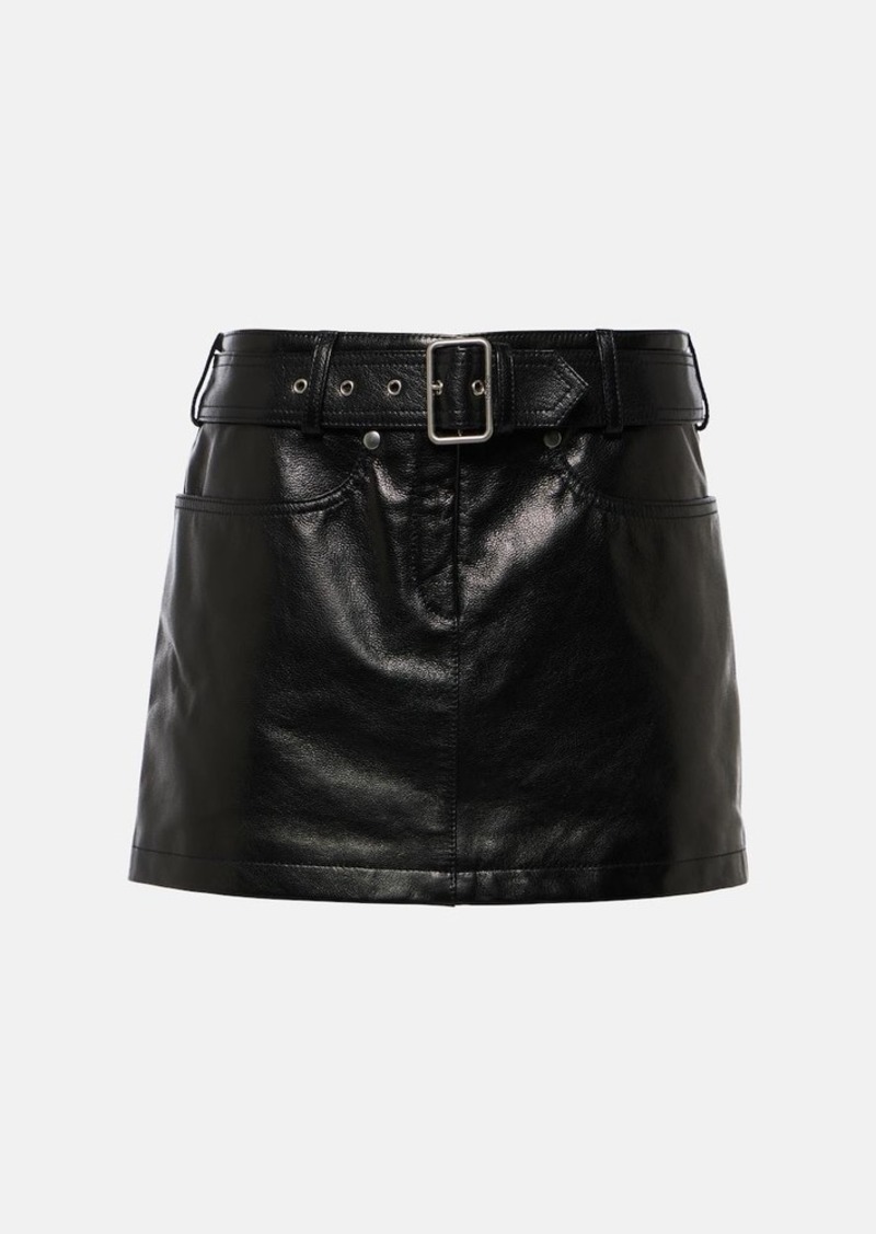 Tom Ford Belted leather miniskirt