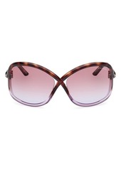 TOM FORD Bettina 68mm Oversize Butterfly Sunglasses