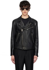 TOM FORD Black Biker Leather Jacket