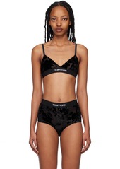 TOM FORD Black Devore Bra