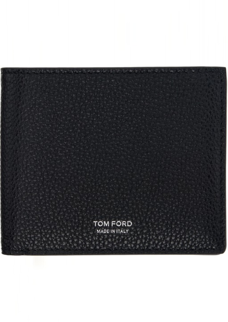 TOM FORD Black Grain Leather Classic Bifold Wallet