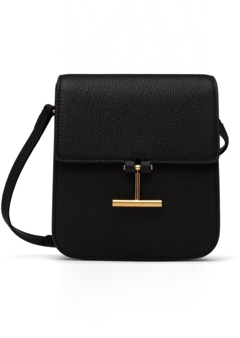 TOM FORD Black Grain Leather Tara Mini Bag