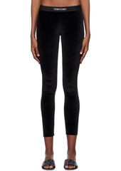 TOM FORD Black Jacquard Leggings