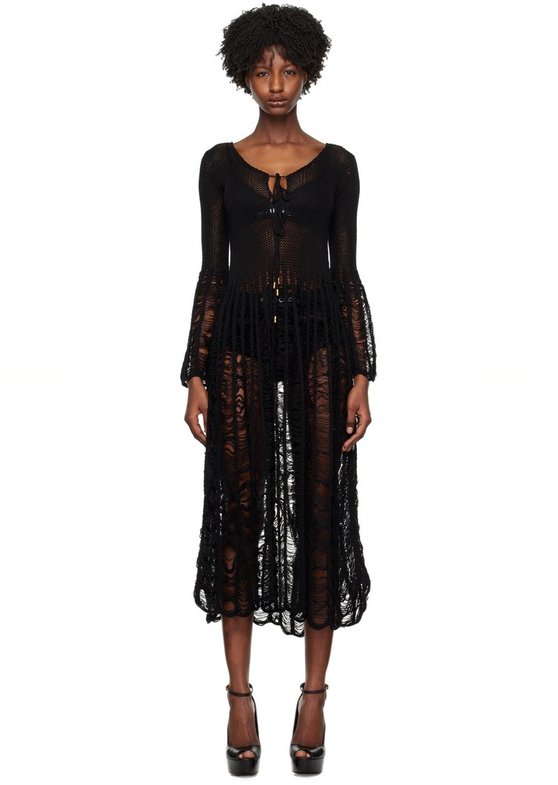 TOM FORD Black Large Ladder Maxi Dress