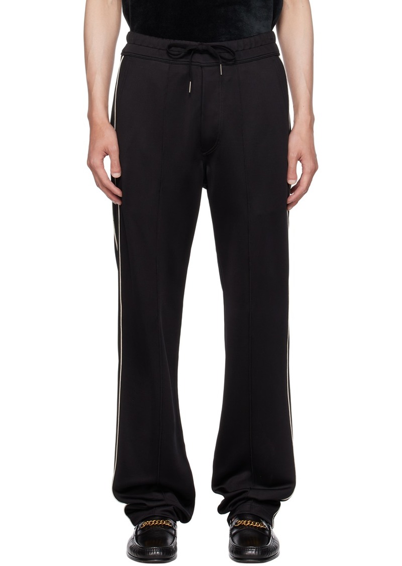 TOM FORD Black Piping Sweatpants