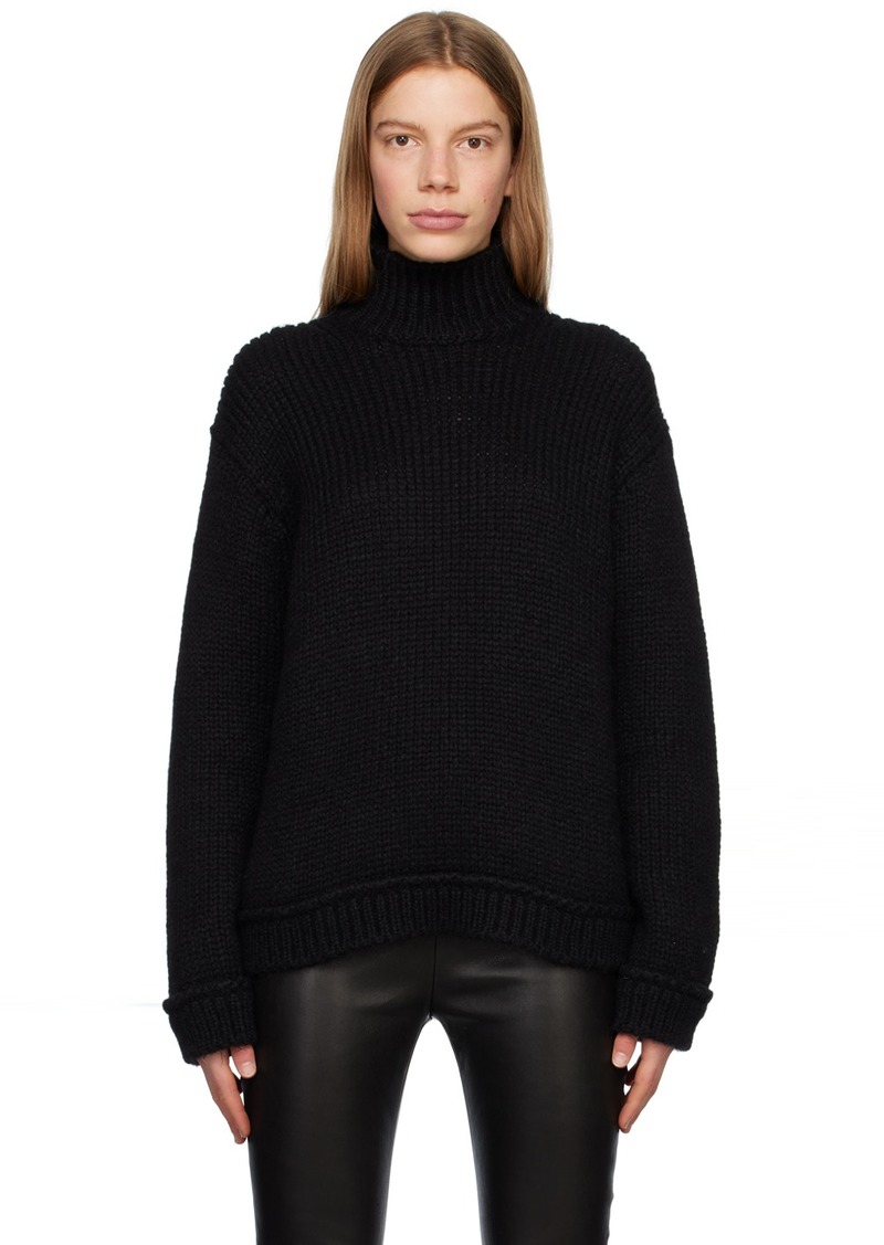 TOM FORD Black Rib Turtleneck