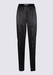 TOM FORD BLACK SILK PANTS