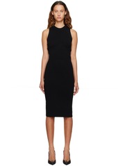 TOM FORD Black Wool Midi Dress