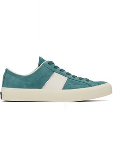 TOM FORD Blue Suede Cambridge Sneakers
