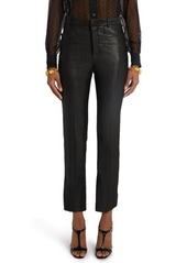 TOM FORD Broken Metallic Slim Fit Ankle Pants