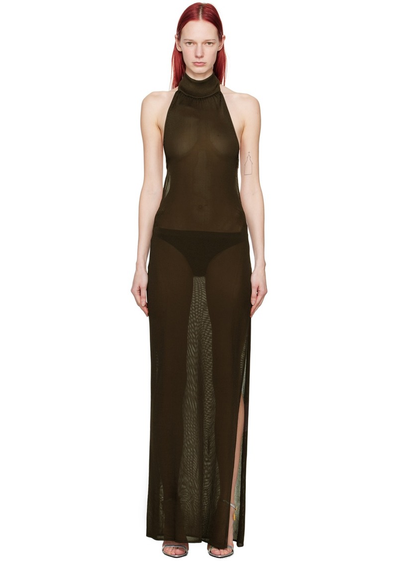 TOM FORD Brown Evening Maxi Dress