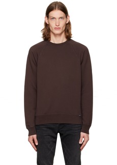TOM FORD Brown Garment Dyed Sweatshirt