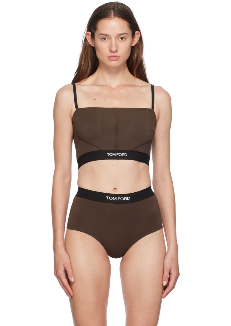 TOM FORD Brown Modal Signature Camisole