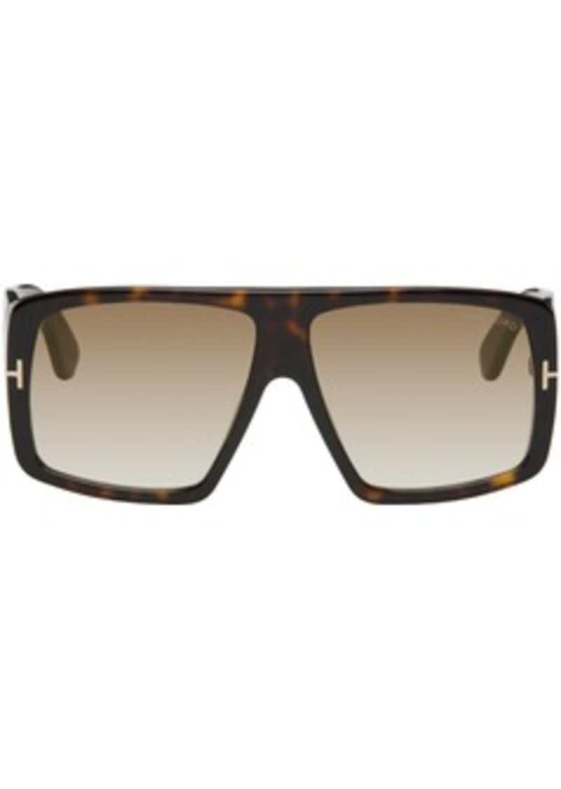 TOM FORD Brown Raven Sunglasses