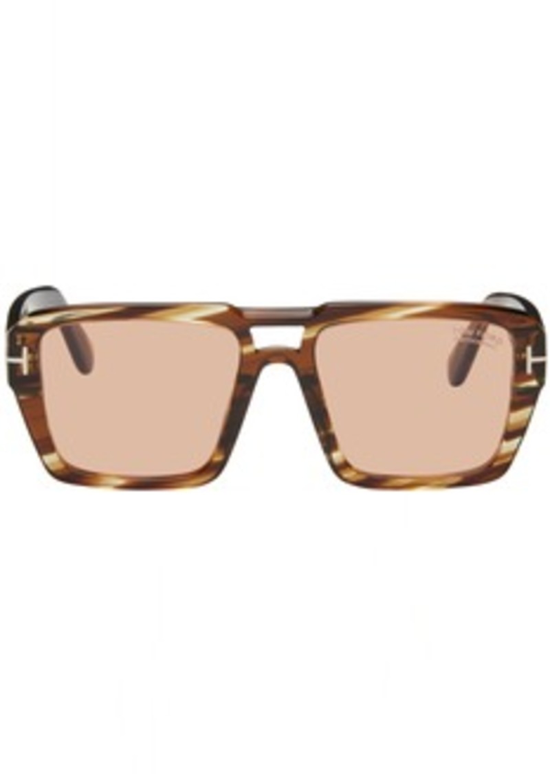 TOM FORD Brown Redford Sunglasses