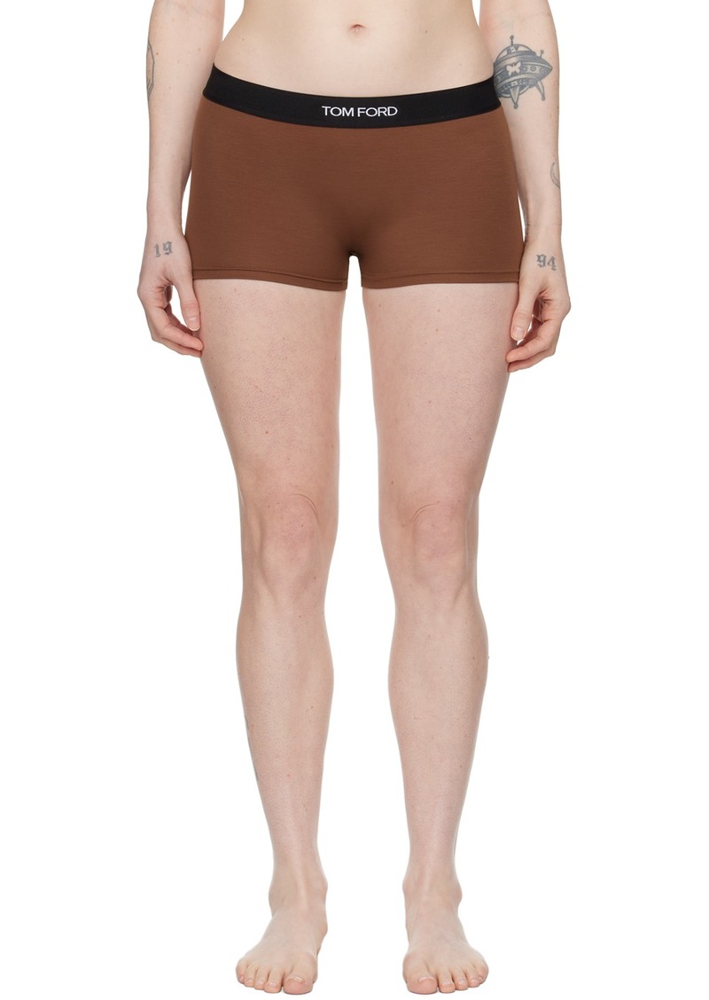 TOM FORD Brown Signature Boy Shorts