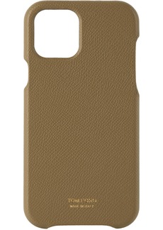 TOM FORD Brown Textured iPhone 12/12 Pro Phone Case