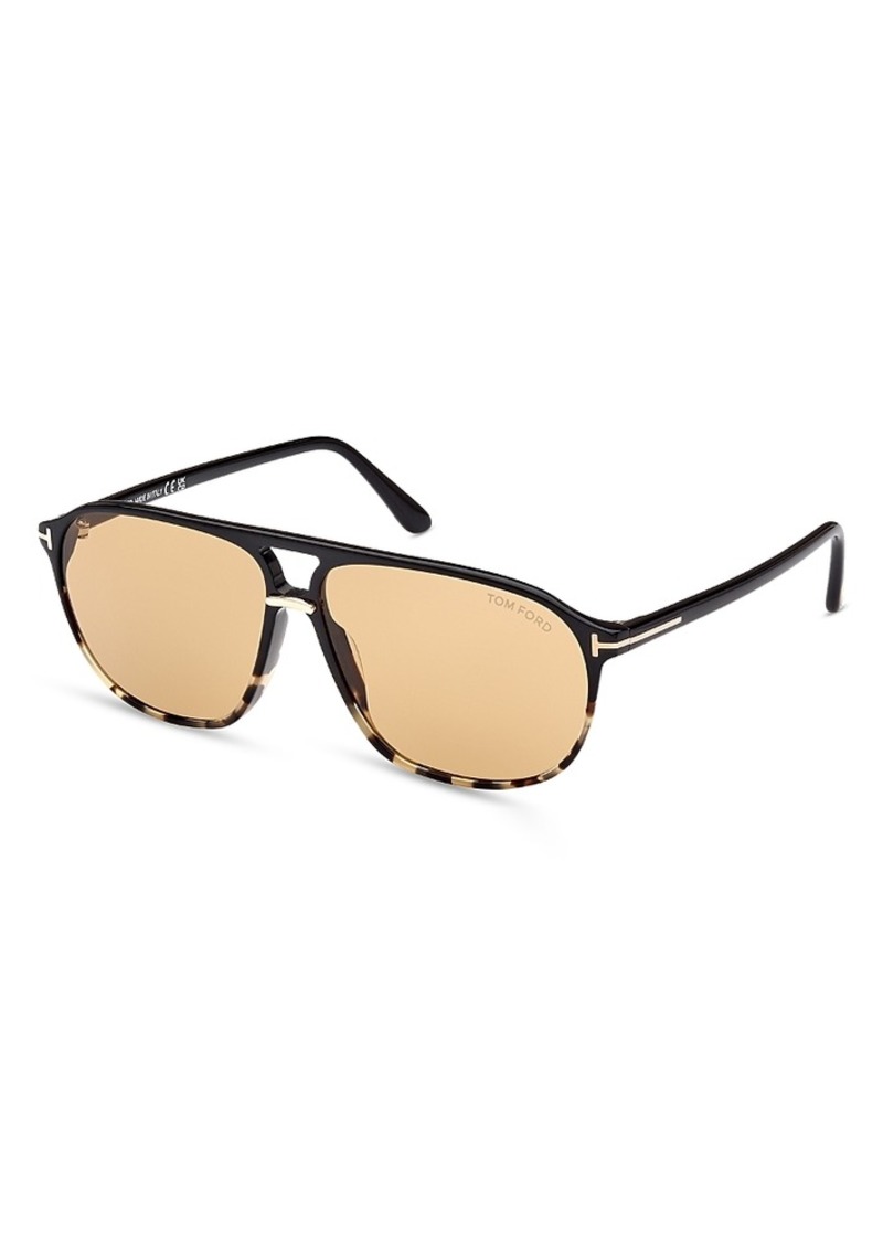 Tom Ford Bruce Navigator Sunglasses, 61mm