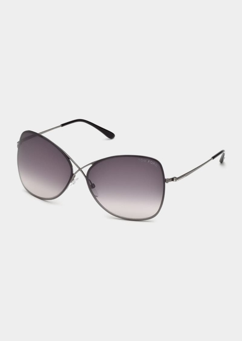 TOM FORD Butterfly Metal Sunglasses