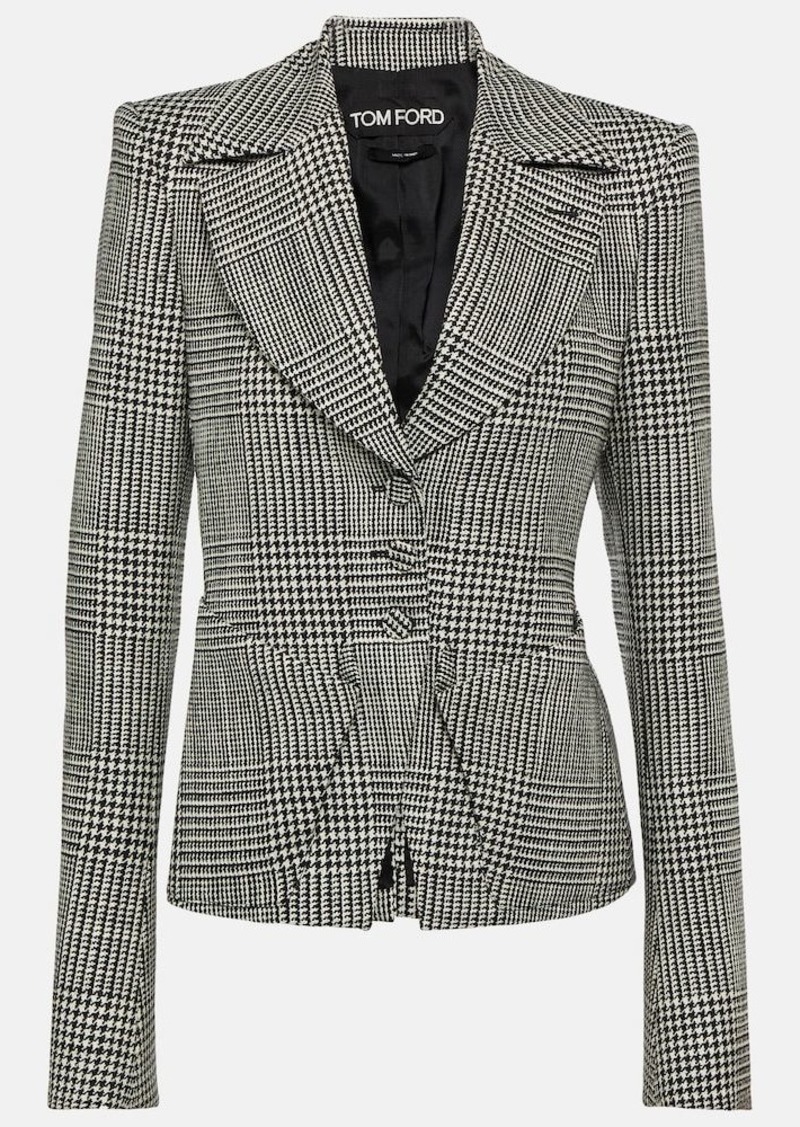 Tom Ford Checked virgin wool jacket