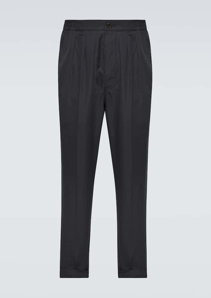 Tom Ford Cotton and silk straight pants