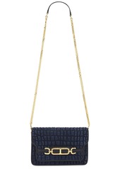 TOM FORD Croc Effect Small Shoulder Bag