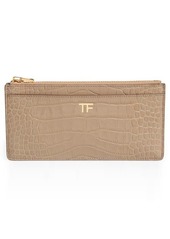 TOM FORD Croc Embossed Patent Leather Wallet