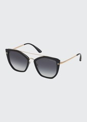 TOM FORD Dahlia Butterfly Metal & Acetate Sunglasses