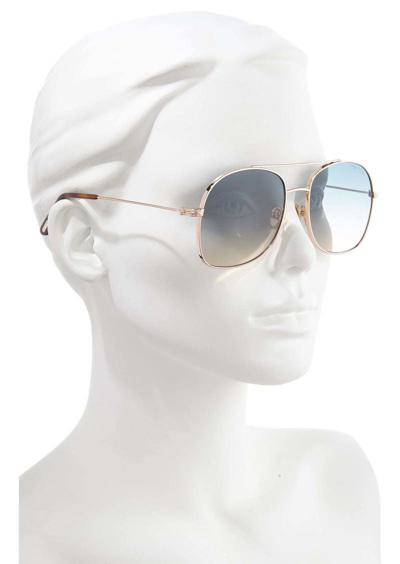 Tom Ford Tom Ford Delilah 58mm Tinted Aviator Sunglasses | Sunglasses