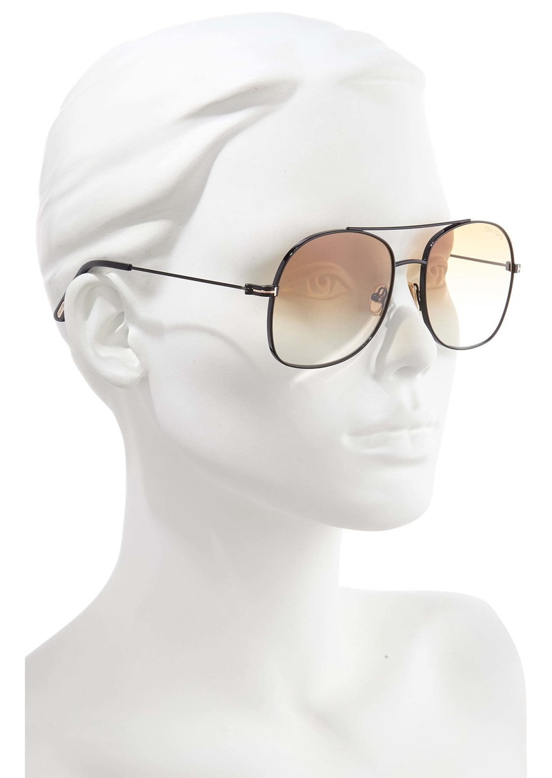 Tom Ford Tom Ford Delilah 58mm Tinted Aviator Sunglasses | Sunglasses