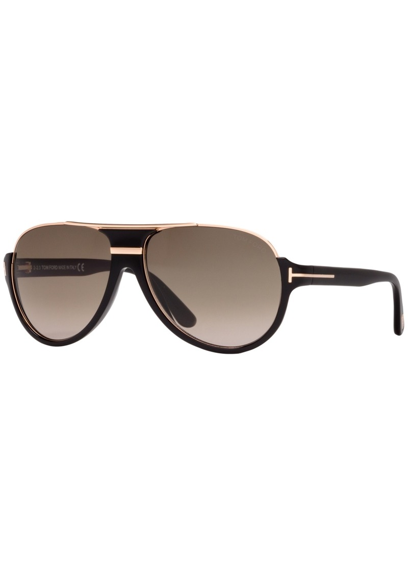 Tom Ford Dimitry Sunglasses, FT0334 - BLACK/GREEN GRADIENT