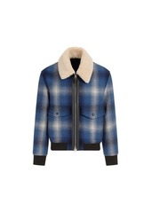 TOM FORD  DOUBLE FACE CHECK BOMBER JACKET
