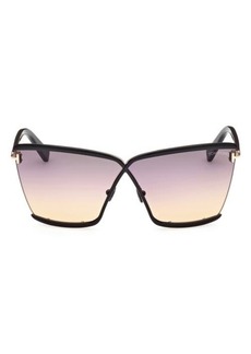 TOM FORD Elle 71mm Gradient Square Sunglasses