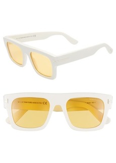 TOM FORD Fausto 53mm Flat Top Sunglasses