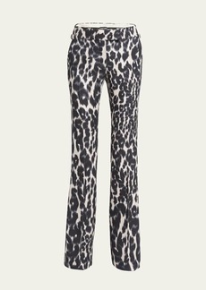 TOM FORD Flared Leopard Print Trousers