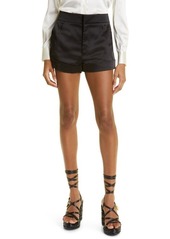 TOM FORD Fluid Satin Tailored Cuffed Shorts