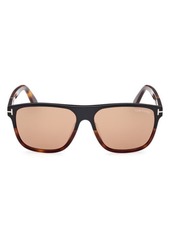 TOM FORD Frances 58mm Square Sunglasses