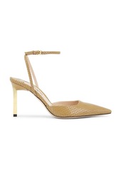 TOM FORD Glossy Stamped Python Slingback 85 Pump