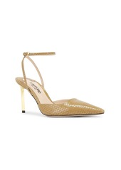 TOM FORD Glossy Stamped Python Slingback 85 Pump