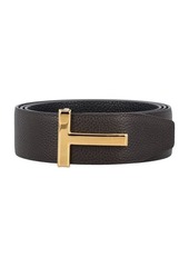 TOM FORD Grain leather icon belt