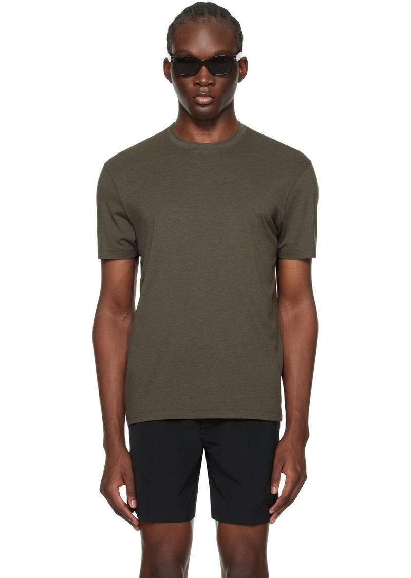 TOM FORD Gray Crewneck T-Shirt