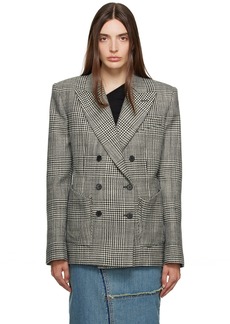 TOM FORD Gray Double-Breasted Blazer