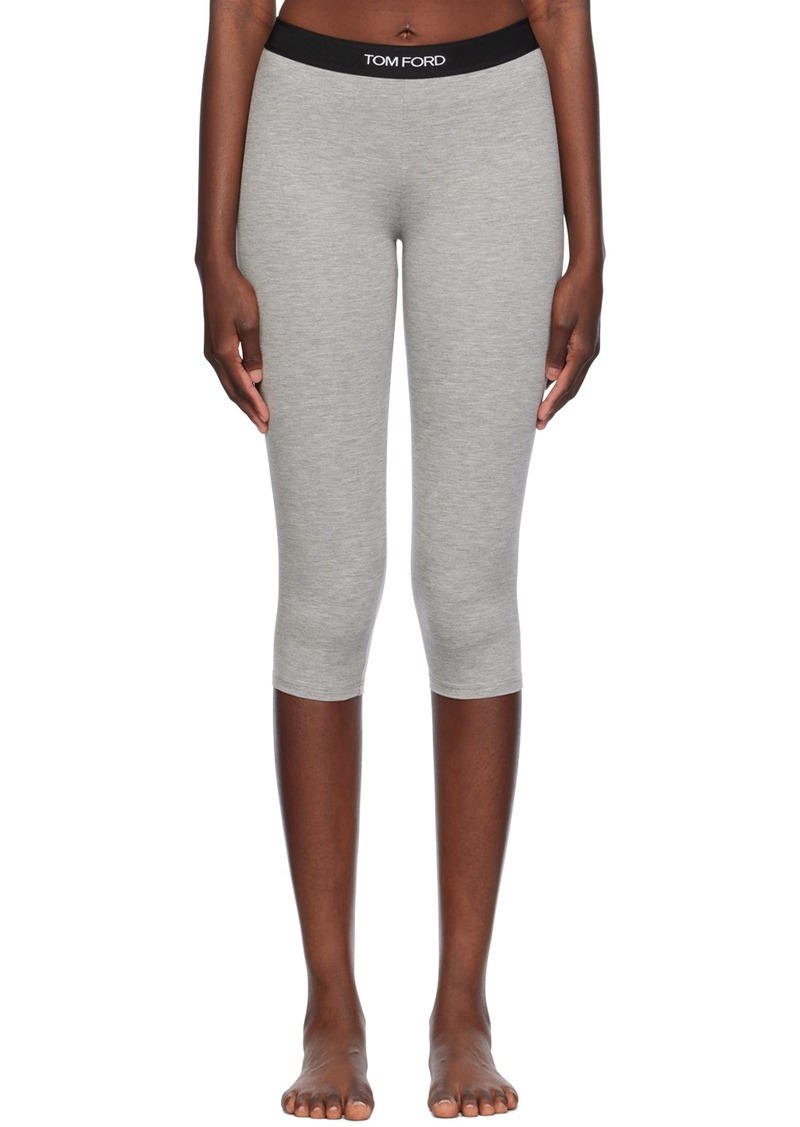 TOM FORD Gray Modal Cropped Leggings