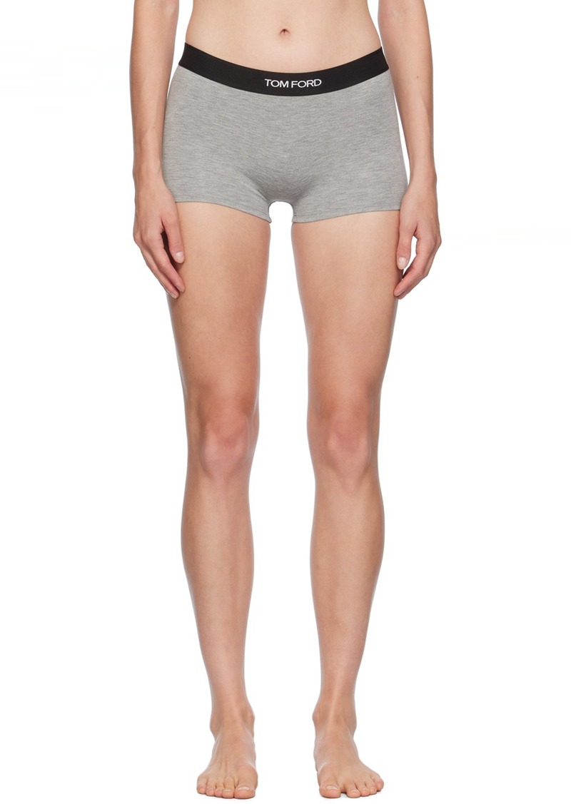 TOM FORD Gray Signature Boxer Boy Shorts