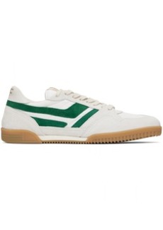 TOM FORD Green & White Jackson Sneakers