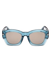 TOM FORD Guilliana 52mm Geometric Sunglasses