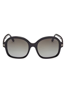 TOM FORD Hanley 57mm Gradient Butterfly Sunglasses