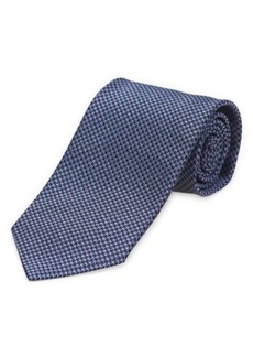 TOM FORD Houndstooth Check Mulberry Silk Tie